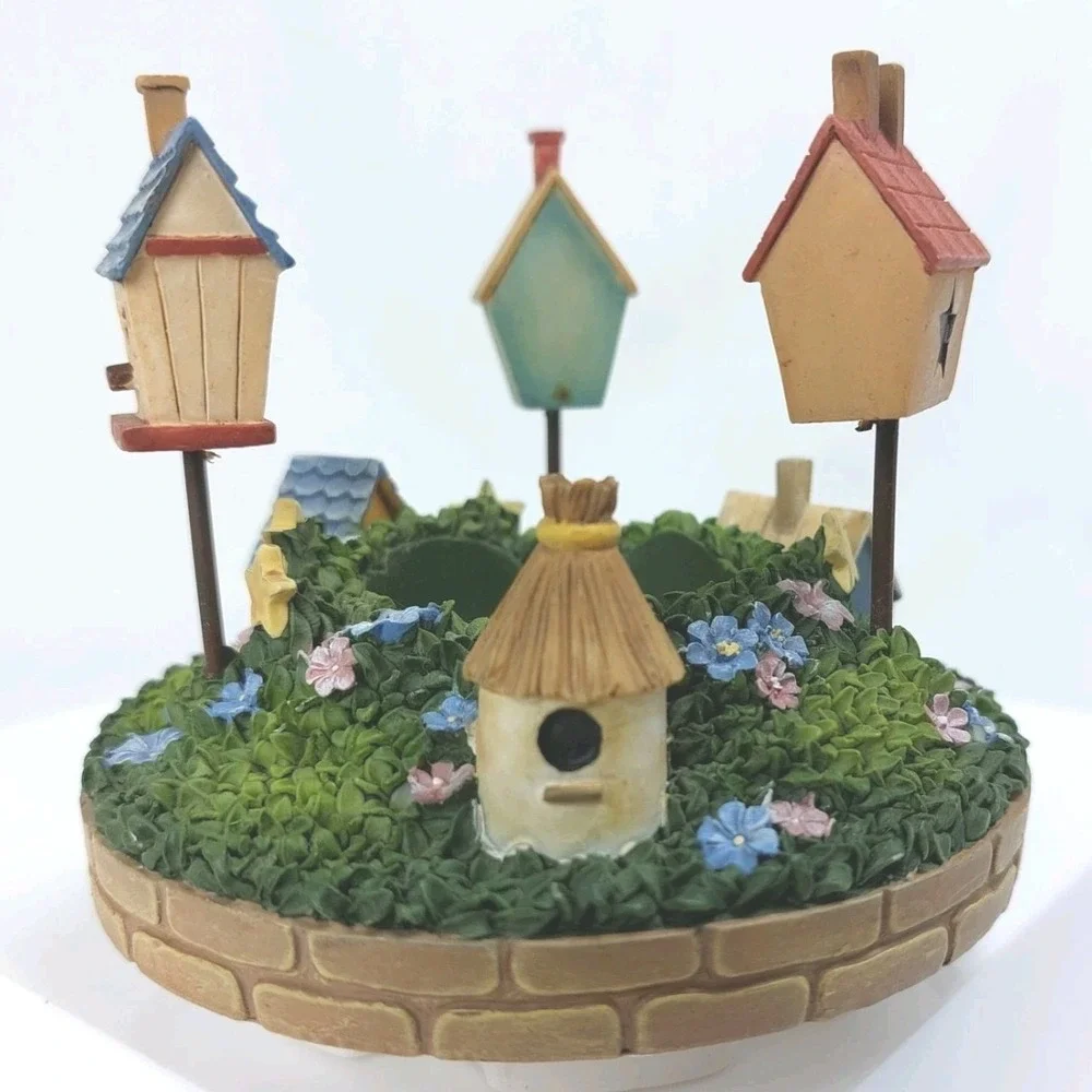 Our America By Yankee Candle‎ Capper Topper Flowers Birdhouses 3 7/8